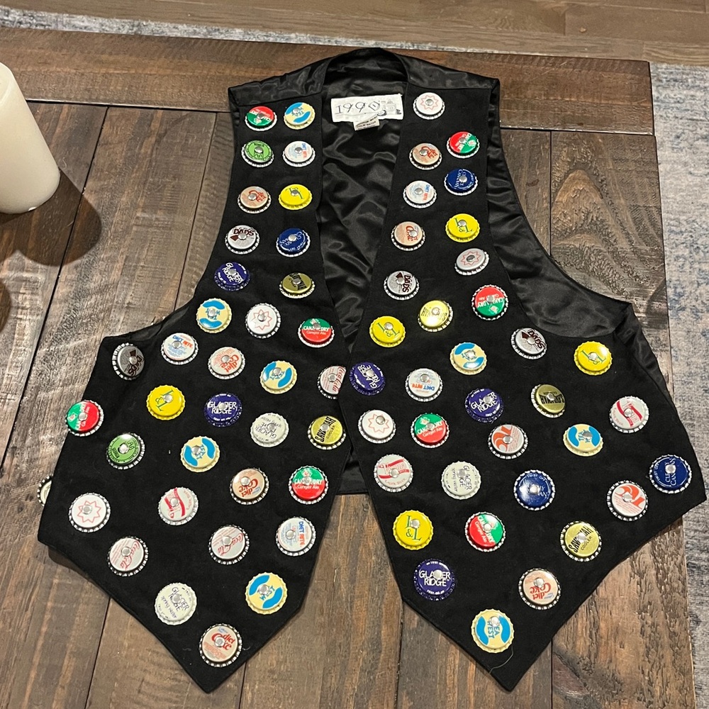 Vintage 1990 Ink Soda Cap Retro Vest Y2K - Picture 6 of 16